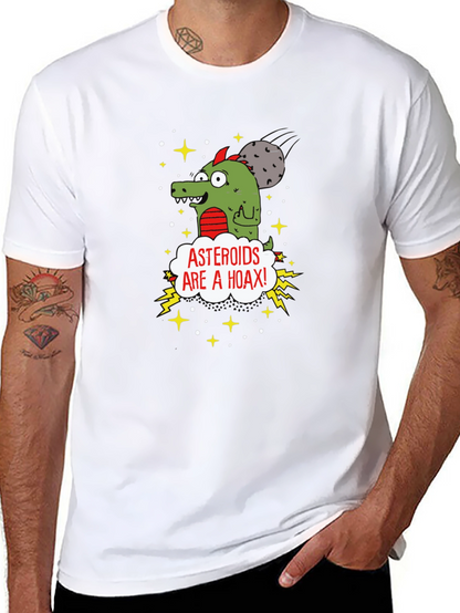 Asteroids Are a Hoax Cartoon T-Shirt