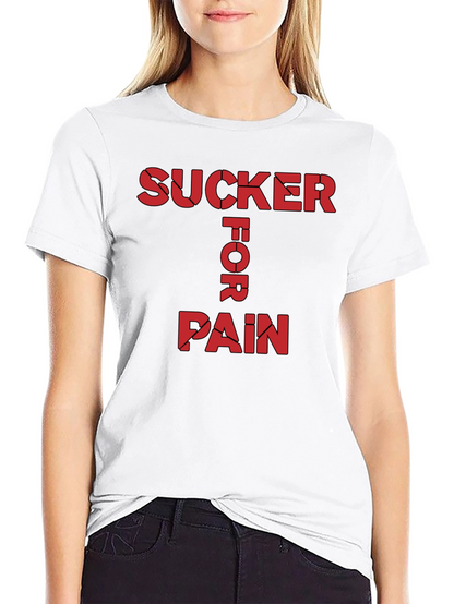Sucker For Pain Black Graphic Tee Shirt