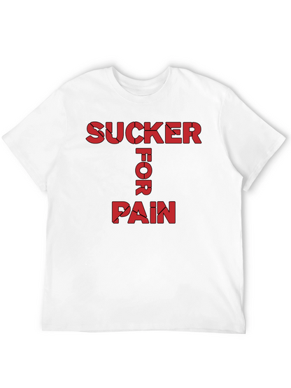 Sucker For Pain Black Graphic Tee Shirt
