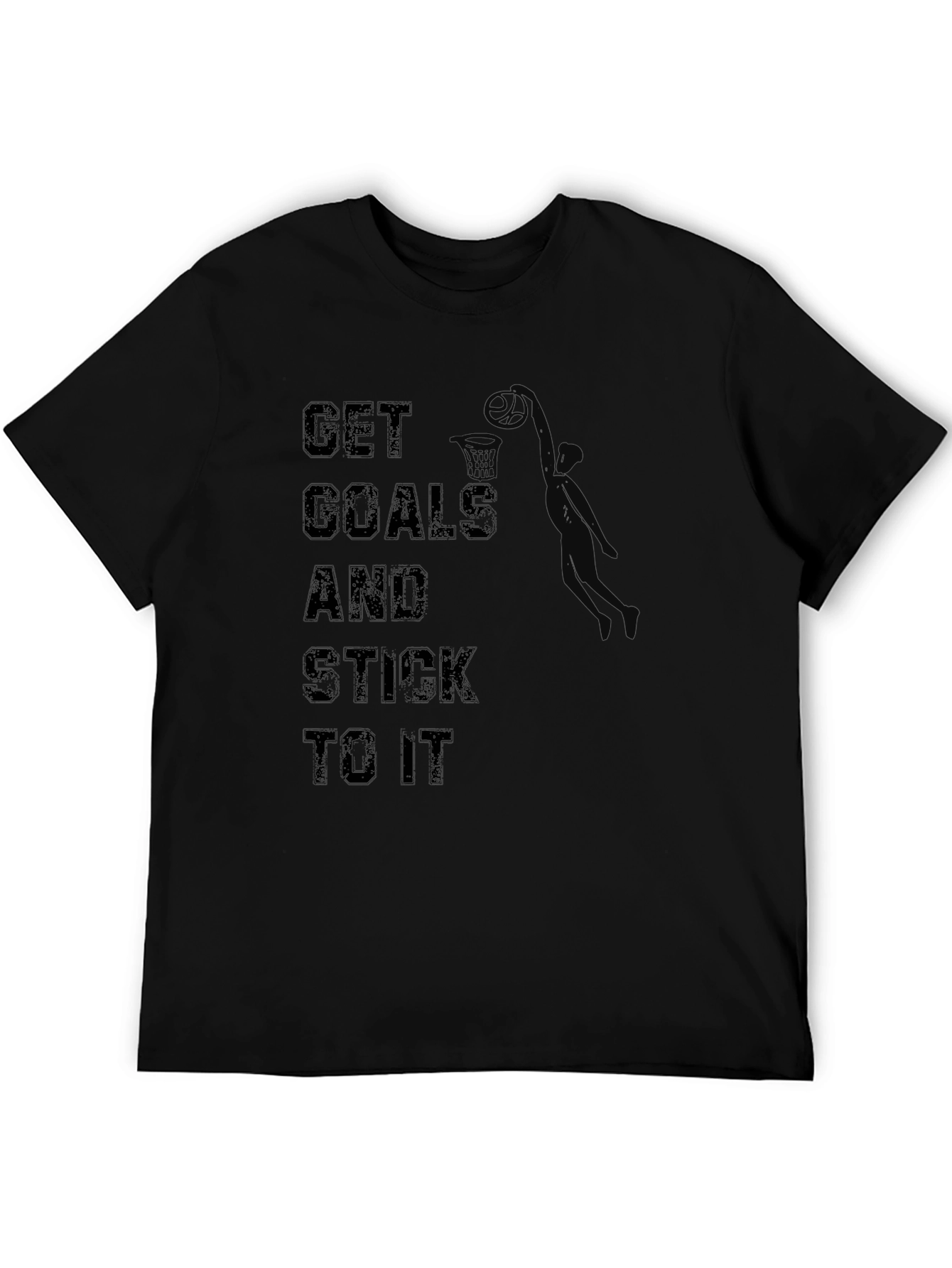 Get Goals T-Shirt: Motivational Basketball Dunk Design
