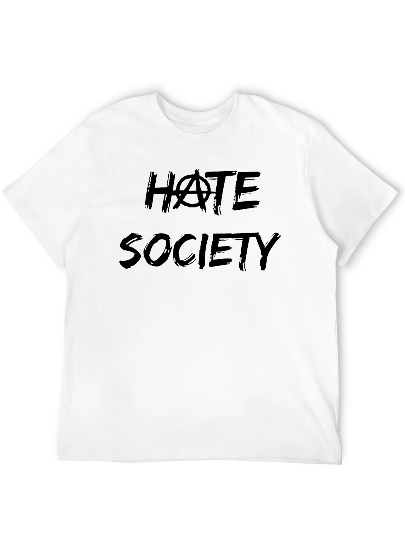 Hate Society Graphic Tee - Bold Statement T-Shirt
