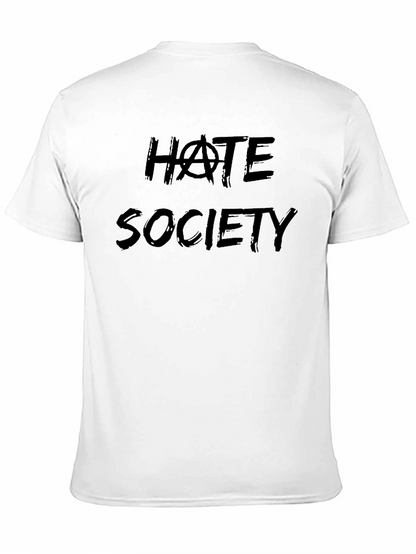 Hate Society Graphic Tee - Bold Statement T-Shirt