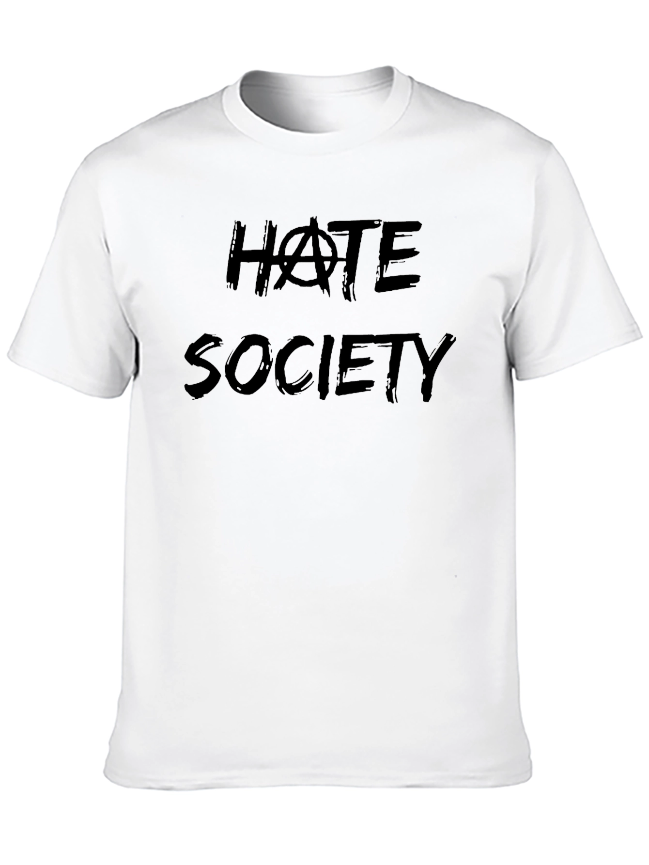 Hate Society Graphic Tee - Bold Statement T-Shirt