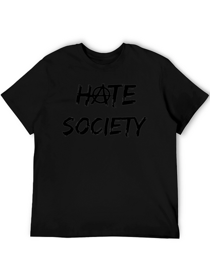 Hate Society Graphic Tee - Bold Statement T-Shirt