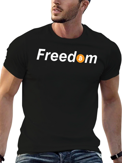 Freedom Bitcoin Tee - Crypto Enthusiast Apparel