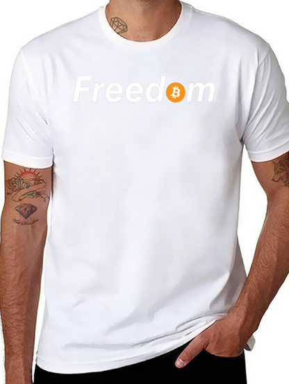 Freedom Bitcoin Tee - Crypto Enthusiast Apparel