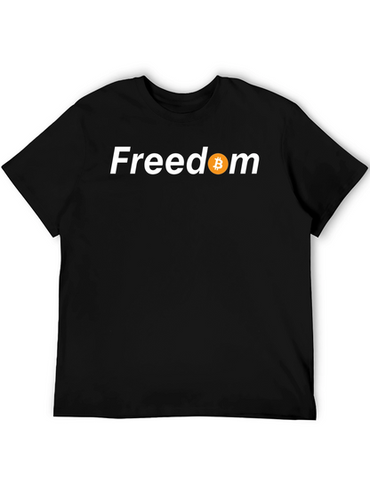 Freedom Bitcoin Tee - Crypto Enthusiast Apparel