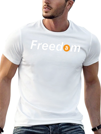 Freedom Bitcoin Tee - Crypto Enthusiast Apparel