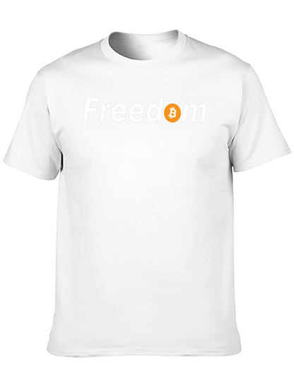 Freedom Bitcoin Tee - Crypto Enthusiast Apparel