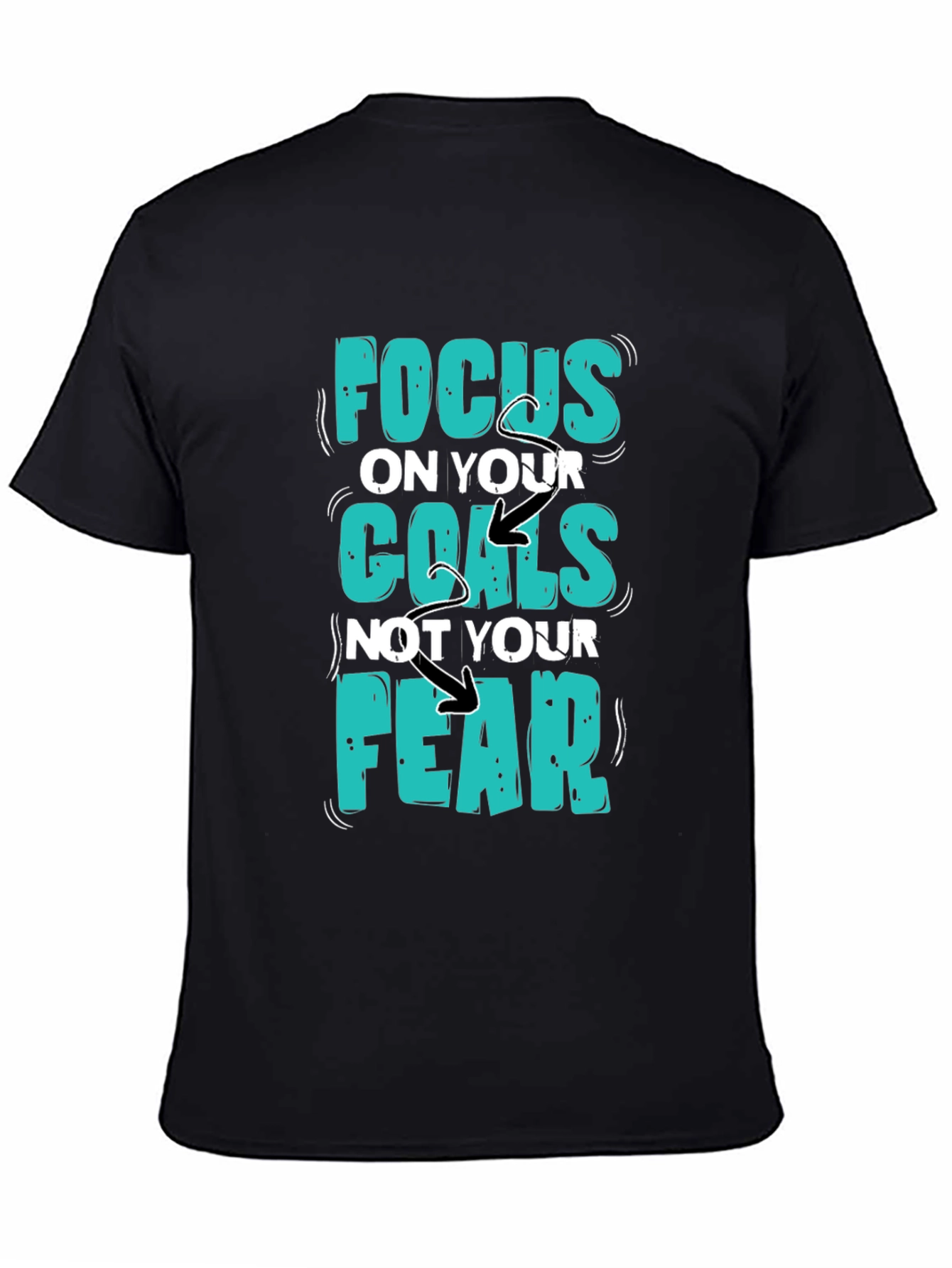Focus Goals Tee - Motivational Graphic T-Shirt