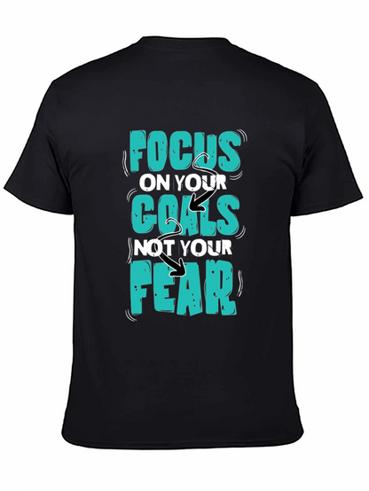 Focus Goals Tee - Motivational Graphic T-Shirt