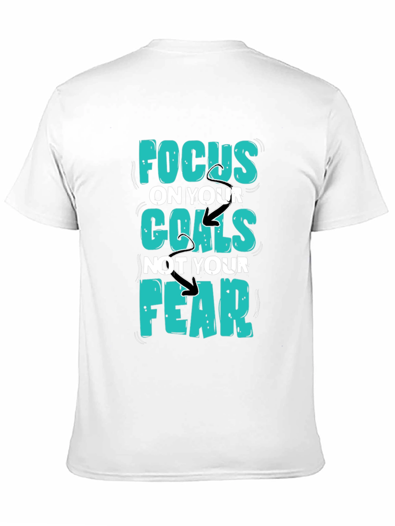 Focus Goals Tee - Motivational Graphic T-Shirt