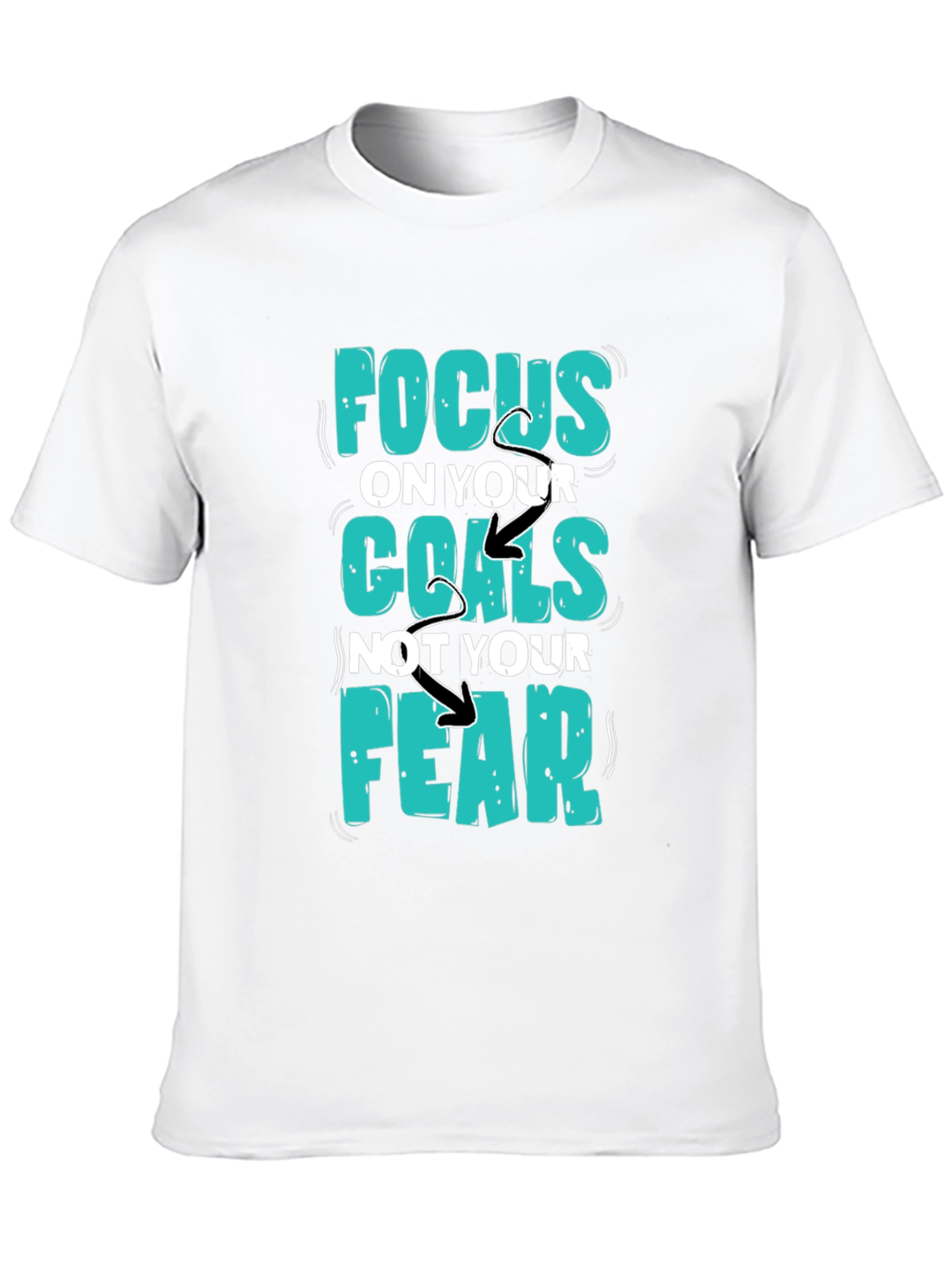 Focus Goals Tee - Motivational Graphic T-Shirt
