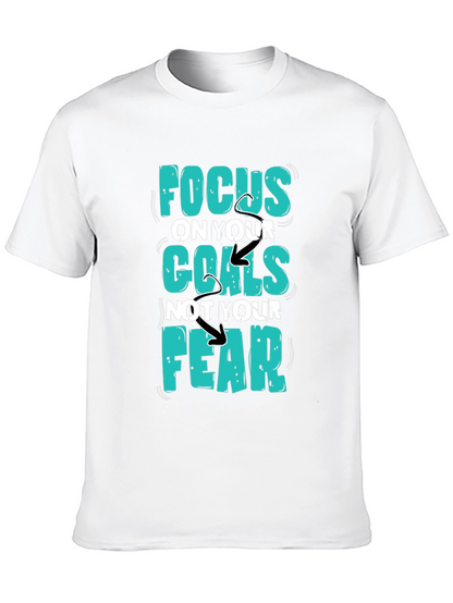 Focus Goals Tee - Motivational Graphic T-Shirt
