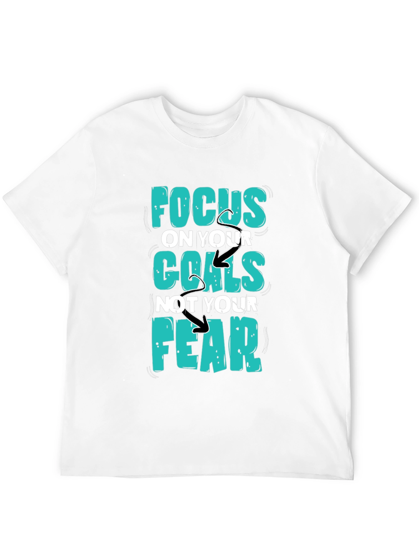 Focus Goals Tee - Motivational Graphic T-Shirt