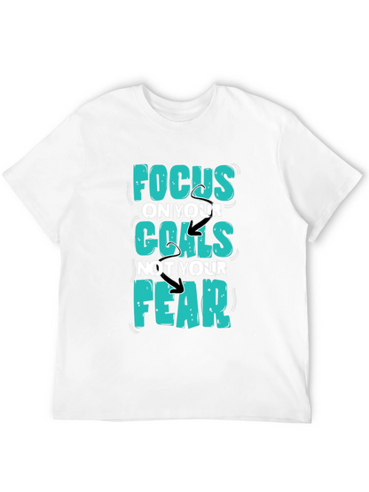 Focus Goals Tee - Motivational Graphic T-Shirt