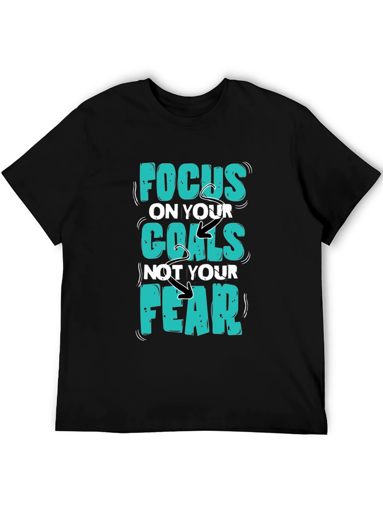 Focus Goals Tee - Motivational Graphic T-Shirt