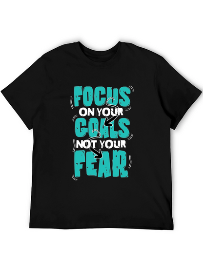 Focus Goals Tee - Motivational Graphic T-Shirt