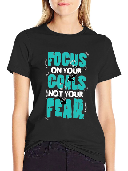 Focus Goals Tee - Motivational Graphic T-Shirt