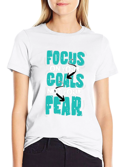 Focus Goals Tee - Motivational Graphic T-Shirt
