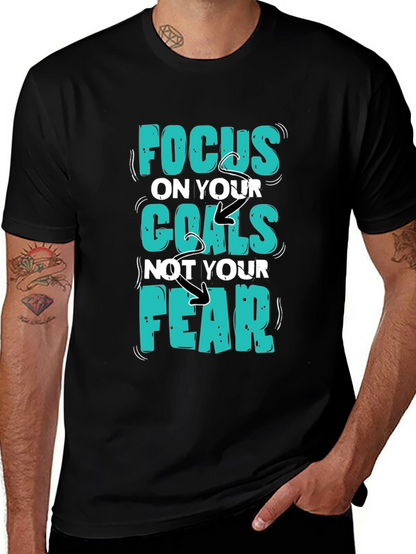 Focus Goals Tee - Motivational Graphic T-Shirt