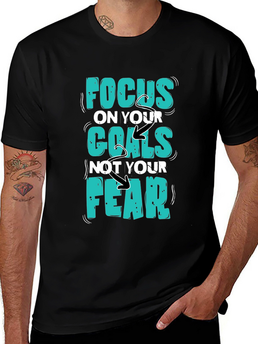 Focus Goals Tee - Motivational Graphic T-Shirt