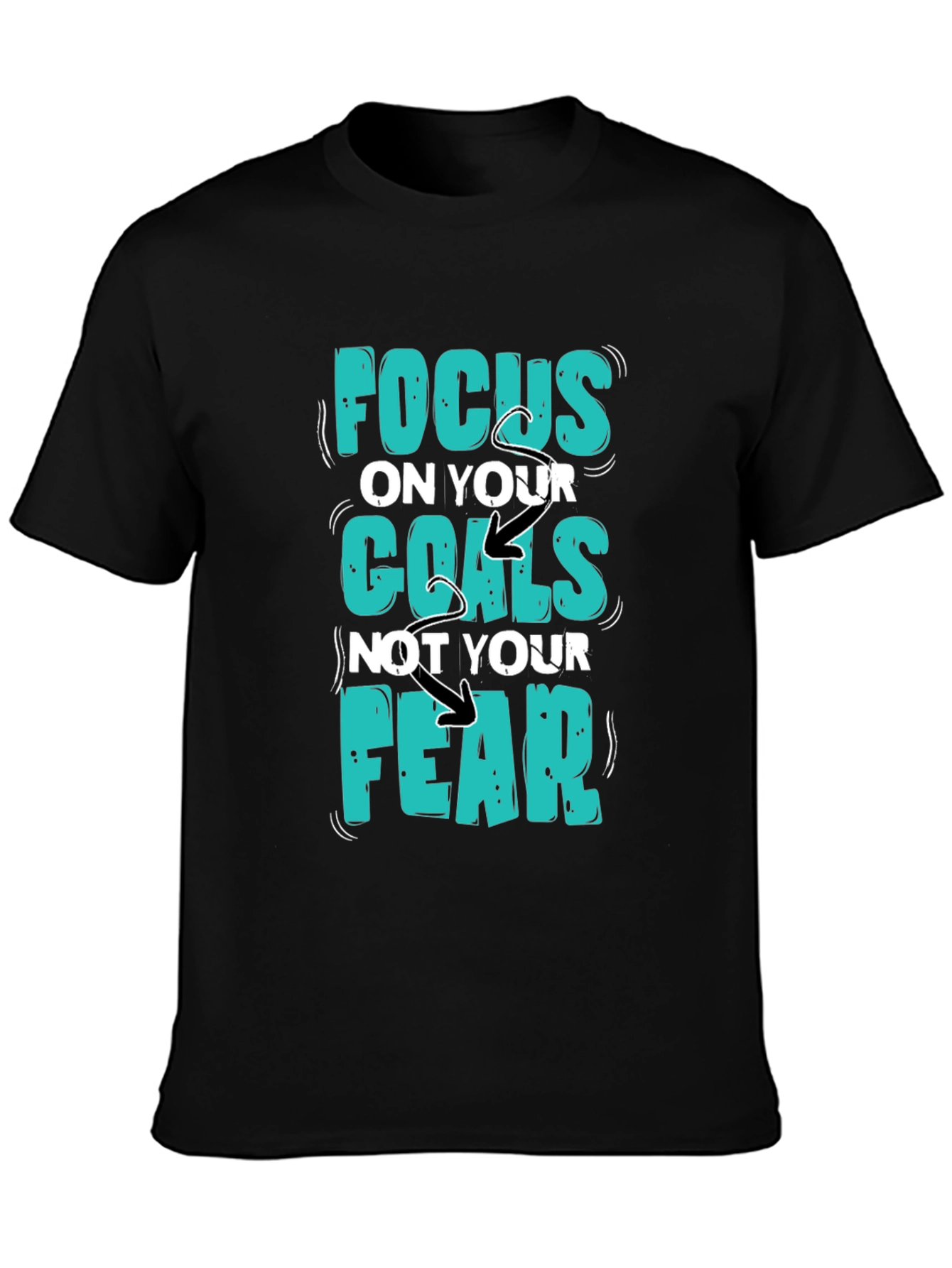 Focus Goals Tee - Motivational Graphic T-Shirt