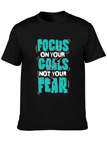Focus Goals Tee - Motivational Graphic T-Shirt