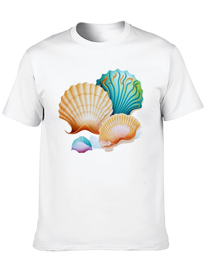 Seashell Graphic T-Shirt - Coastal Design