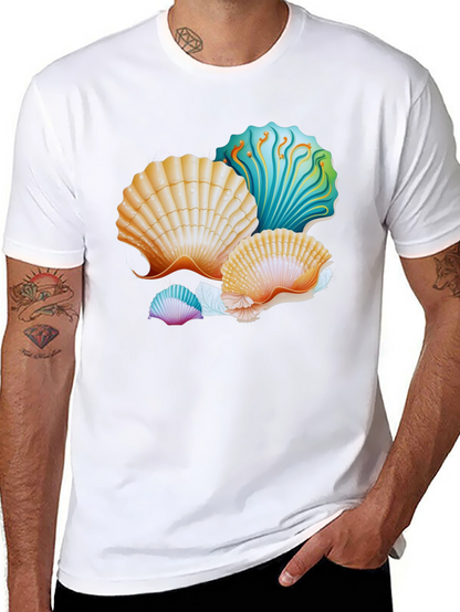 Seashell Graphic T-Shirt - Coastal Design