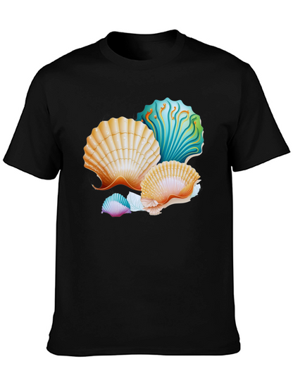 Seashell Graphic T-Shirt - Coastal Design