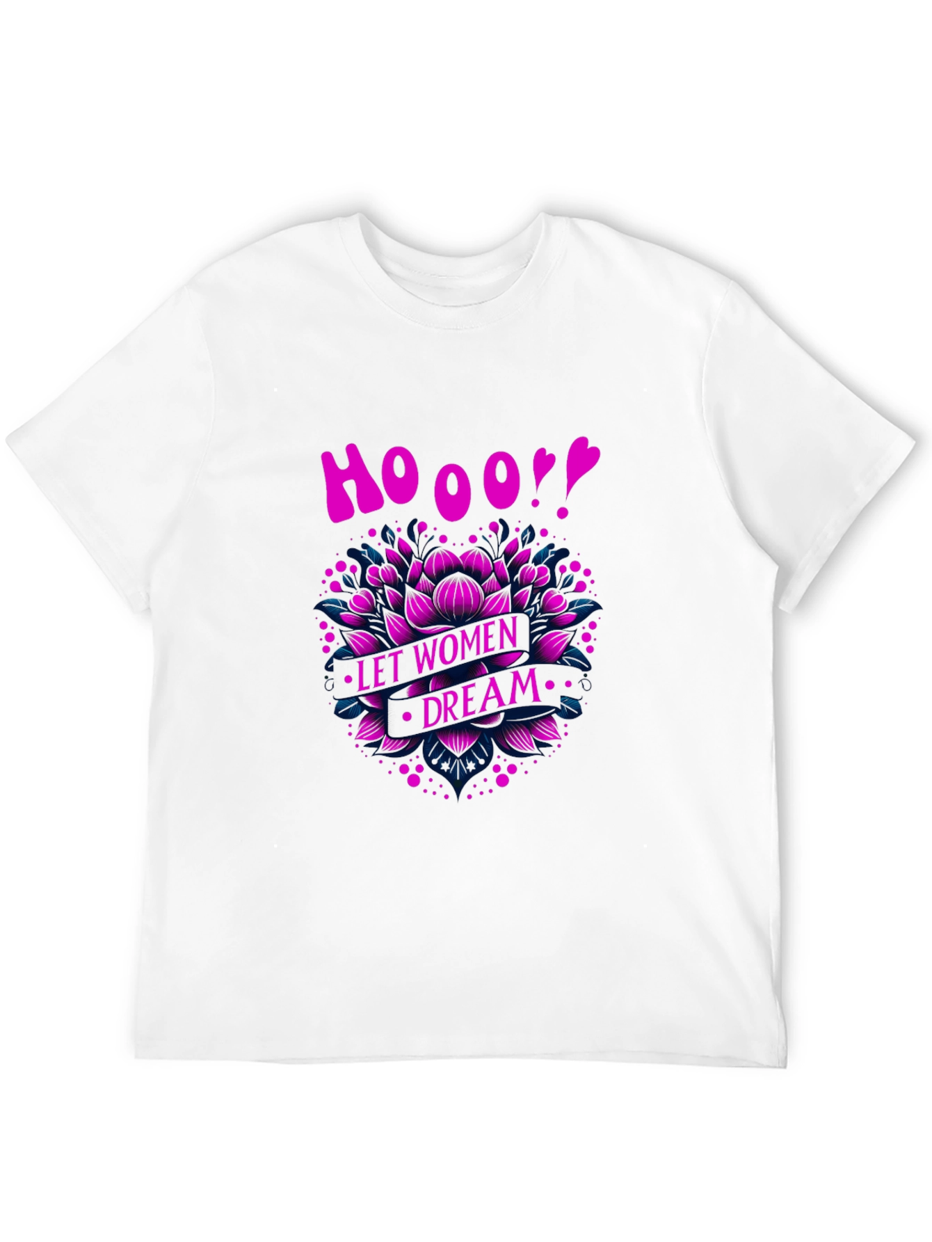 Empowering Womens Dream Graphic Tee - Black