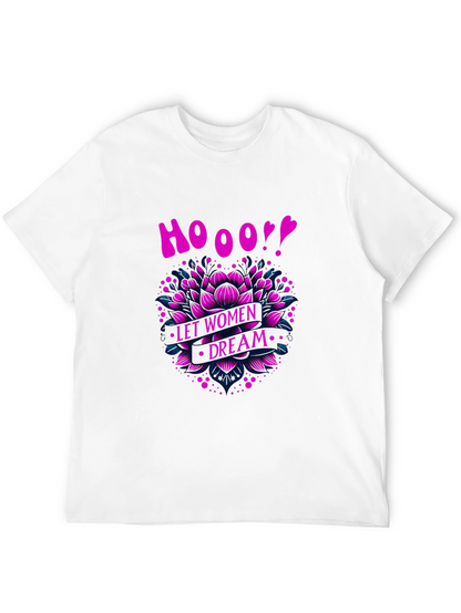 Empowering Womens Dream Graphic Tee - Black