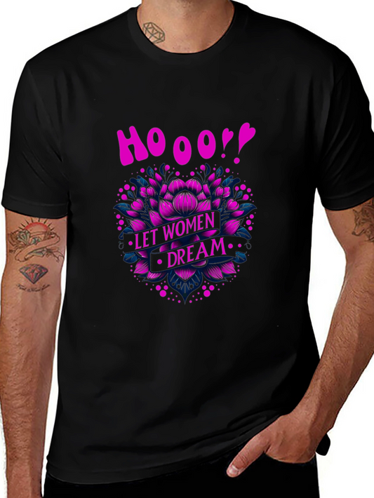 Empowering Womens Dream Graphic Tee - Black
