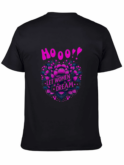 Empowering Womens Dream Graphic Tee - Black