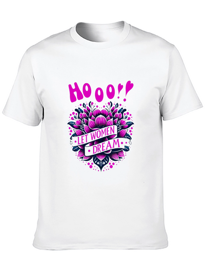 Empowering Womens Dream Graphic Tee - Black