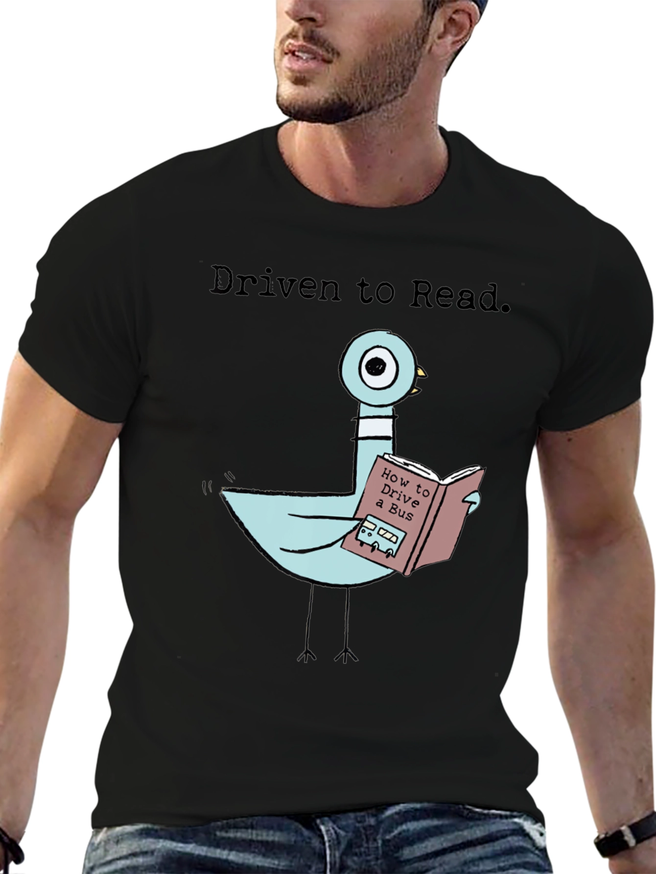 Driven To Read Pigeon T-Shirt