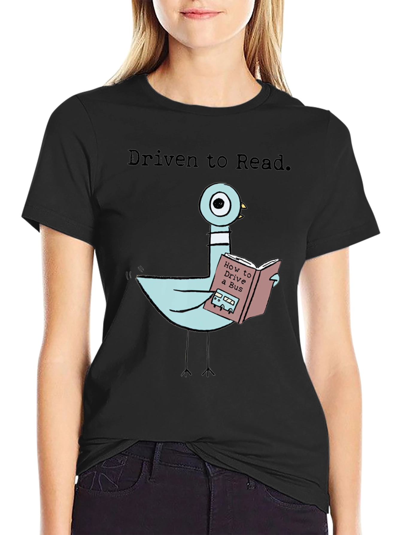 Driven To Read Pigeon T-Shirt
