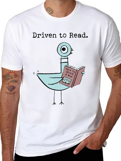 Driven To Read Pigeon T-Shirt