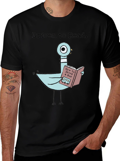 Driven To Read Pigeon T-Shirt