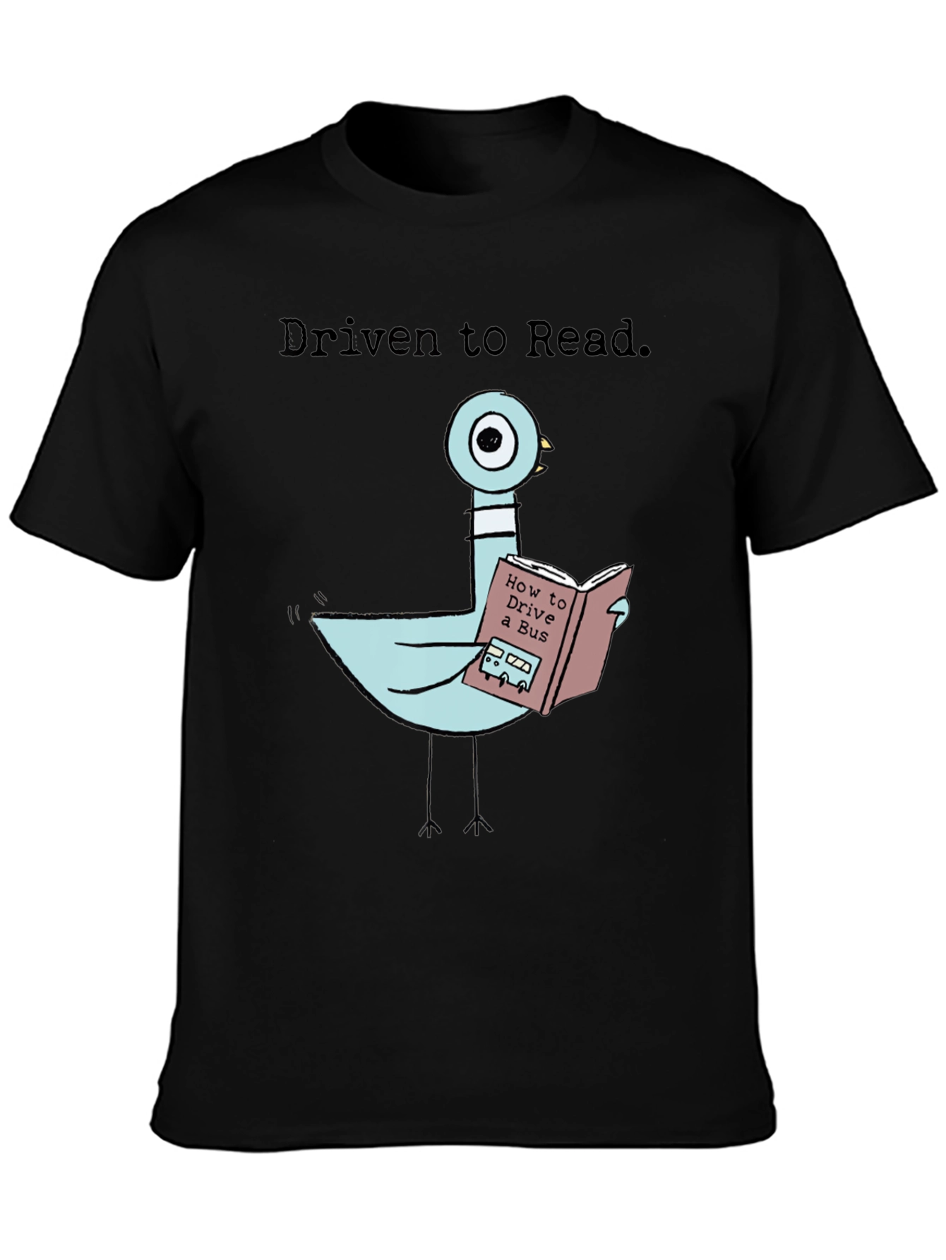 Driven To Read Pigeon T-Shirt