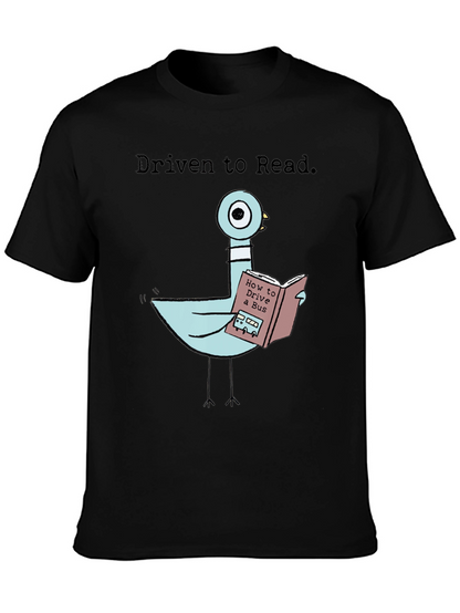 Driven To Read Pigeon T-Shirt