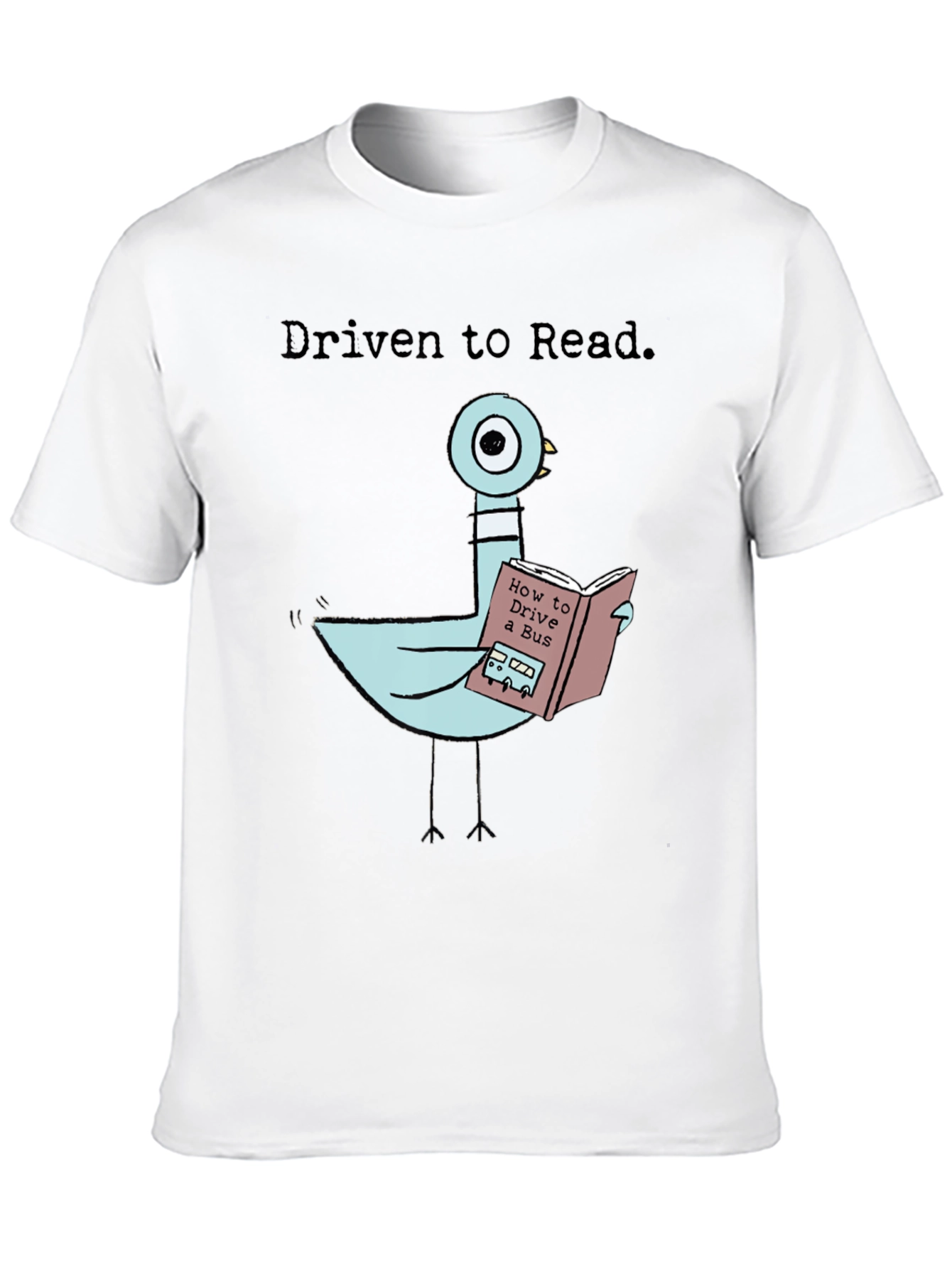 Driven To Read Pigeon T-Shirt