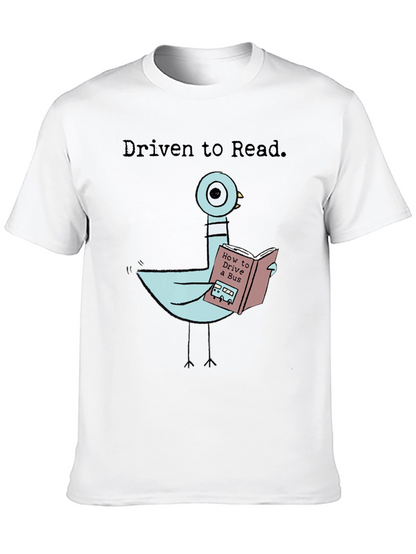 Driven To Read Pigeon T-Shirt