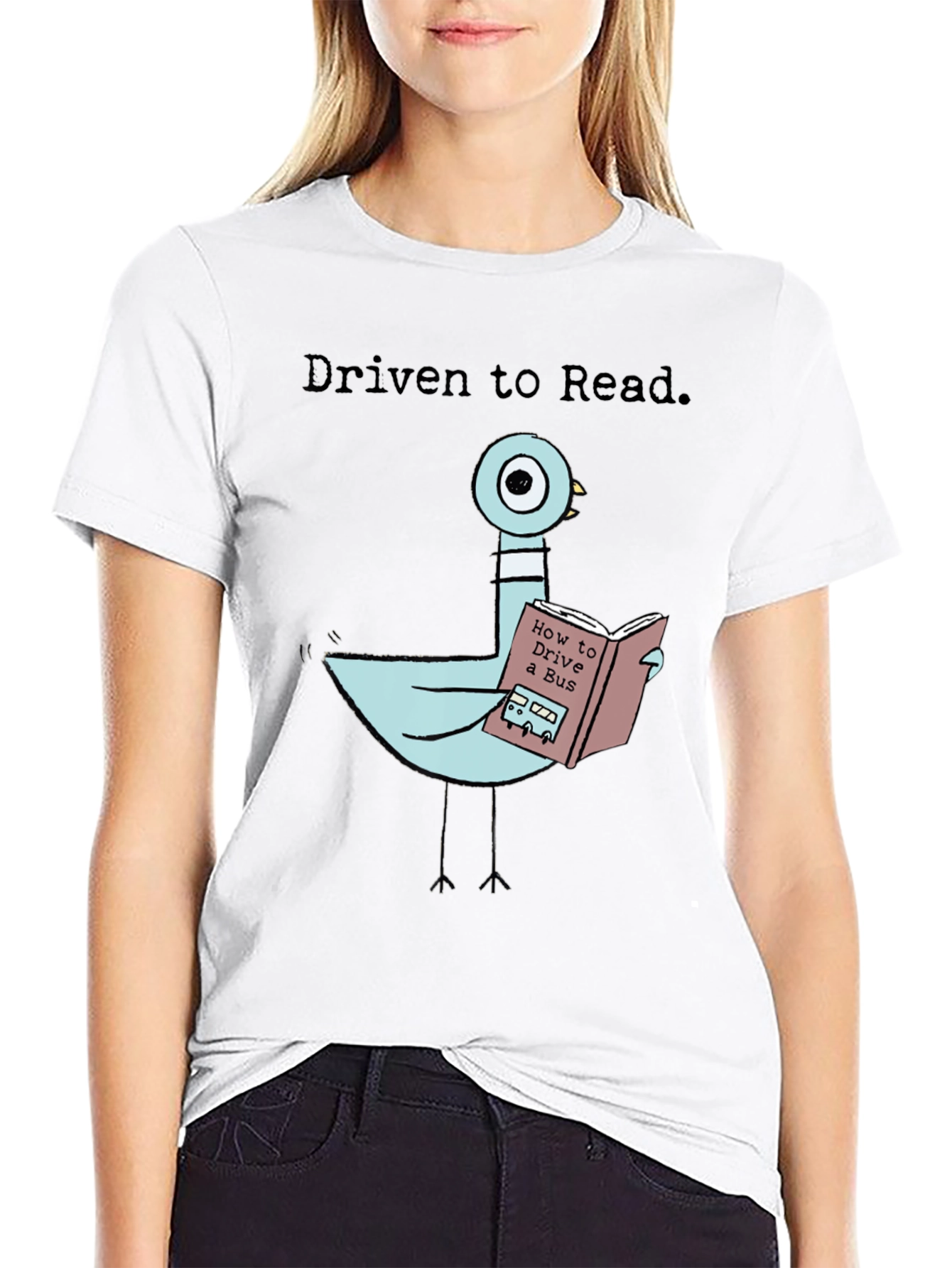 Driven To Read Pigeon T-Shirt
