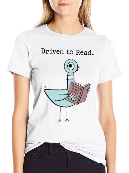 Driven To Read Pigeon T-Shirt