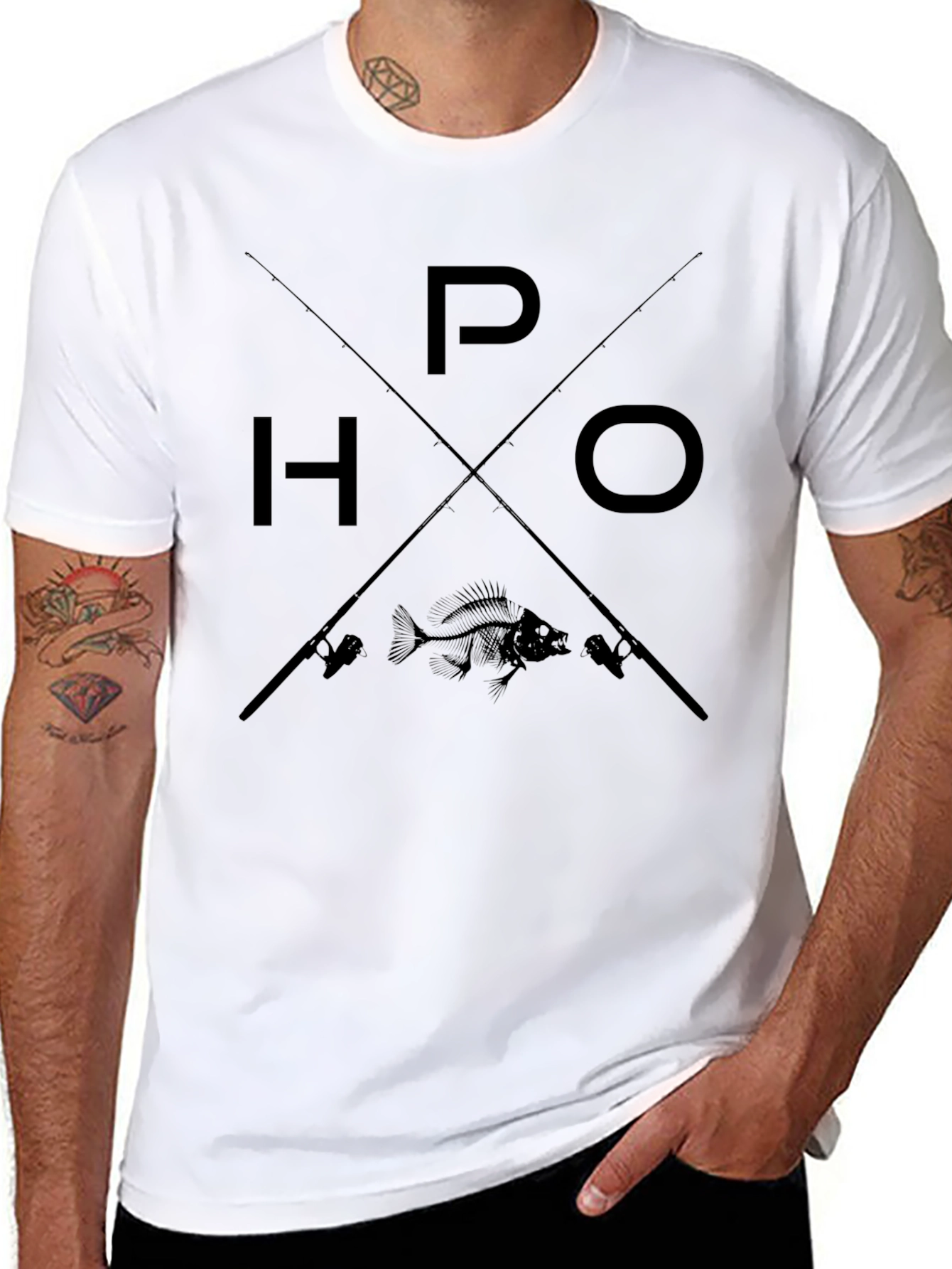 Fishing T-Shirt - HOOKED ON P