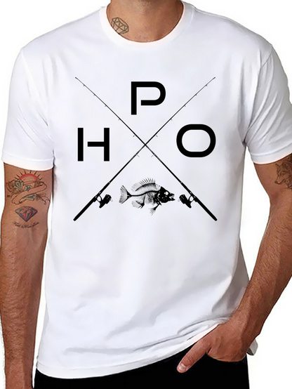 Fishing T-Shirt - HOOKED ON P