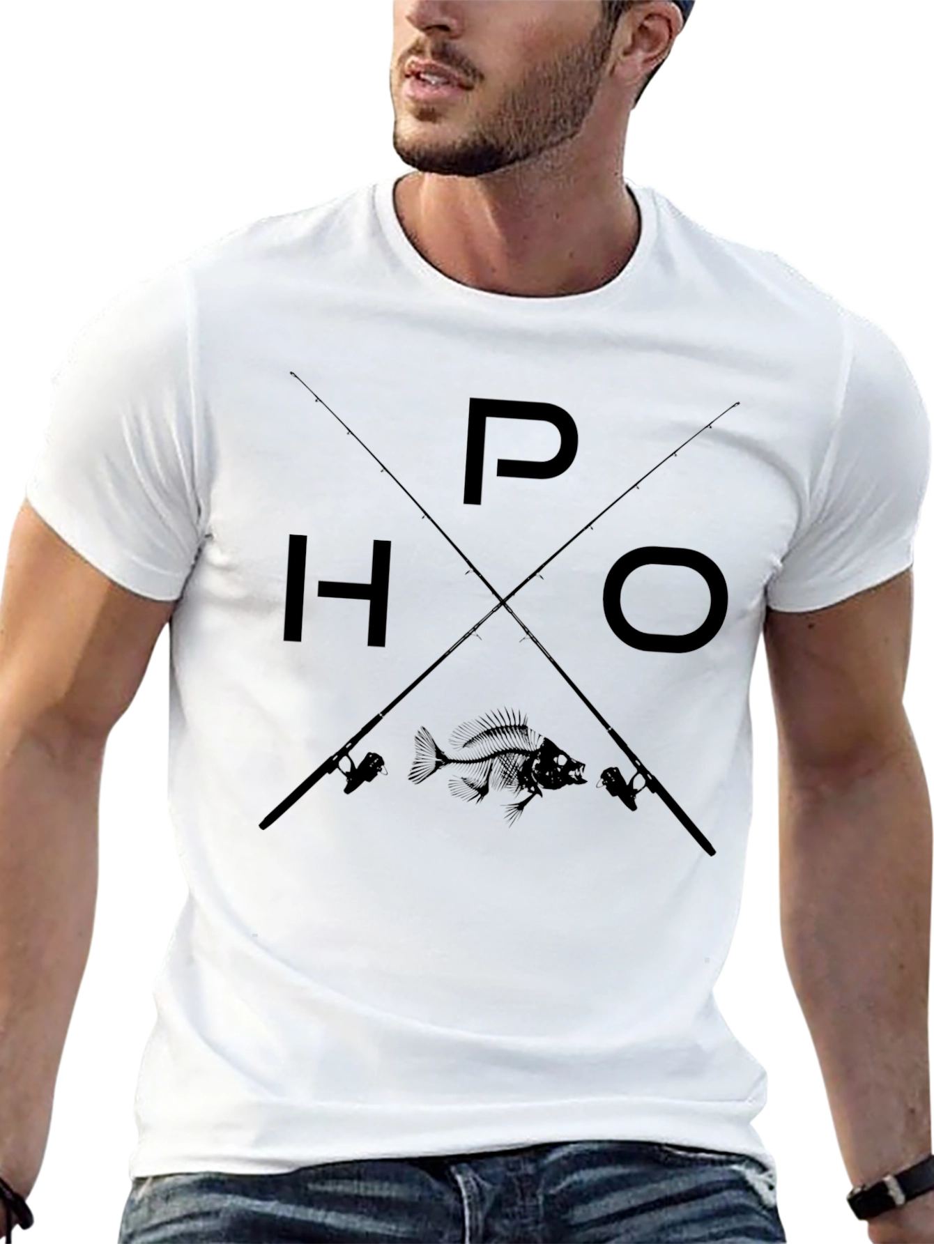 Fishing T-Shirt - HOOKED ON P