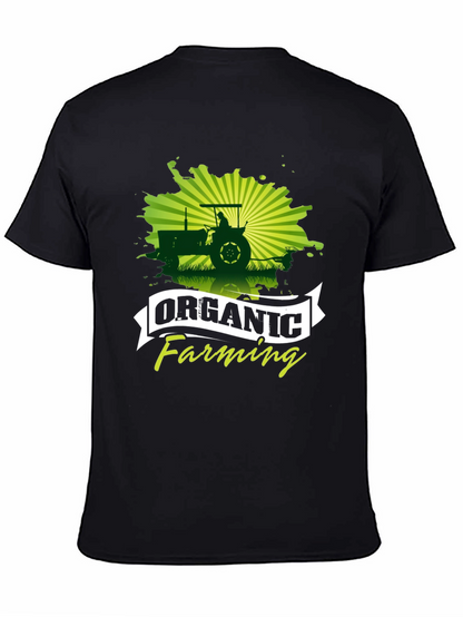 Organic Farming Black Graphic T-Shirt